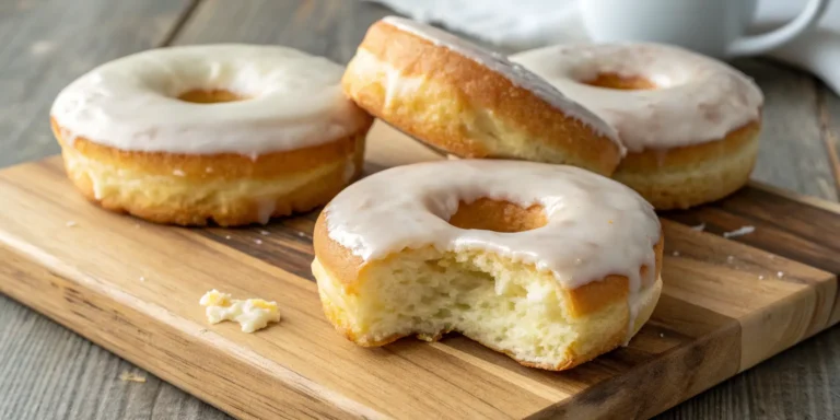 a group of donuts with a bite taken out of it