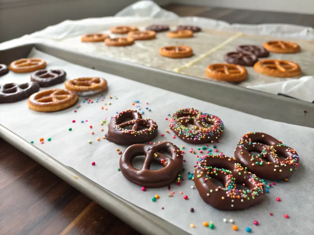 chocolate covered pretzels