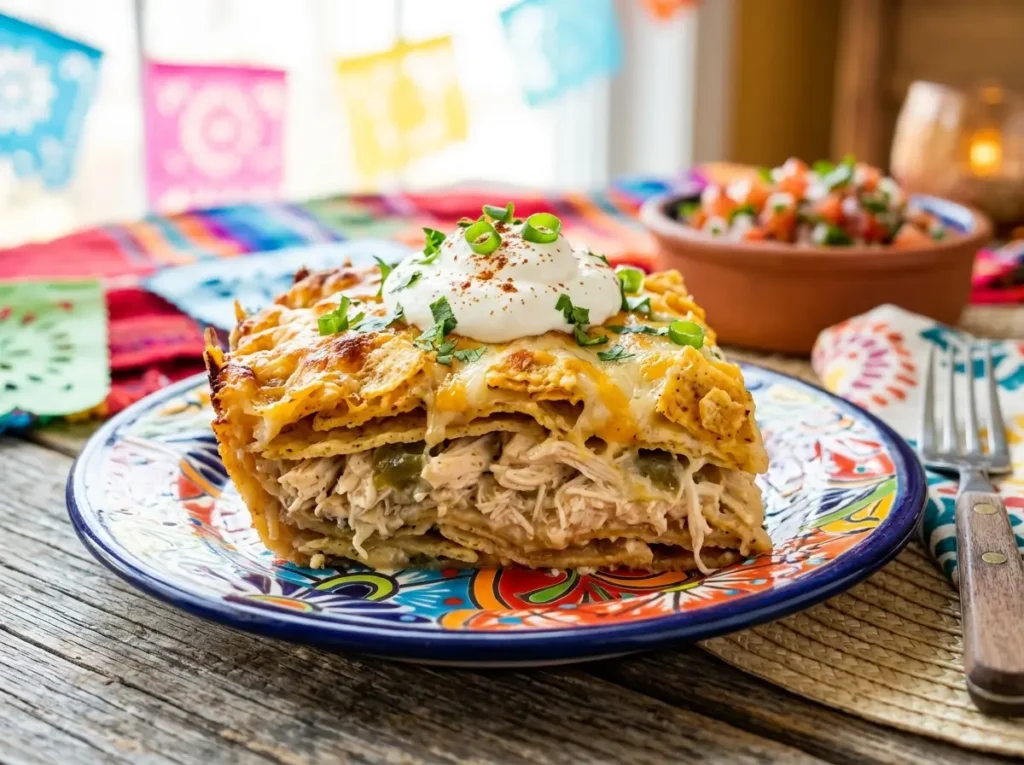 A delicious serving of Mexican trash recipe on a plate ready to be served.