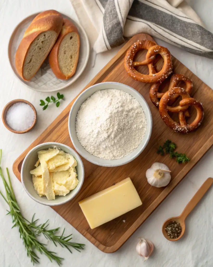 garlic parmesan pretzels