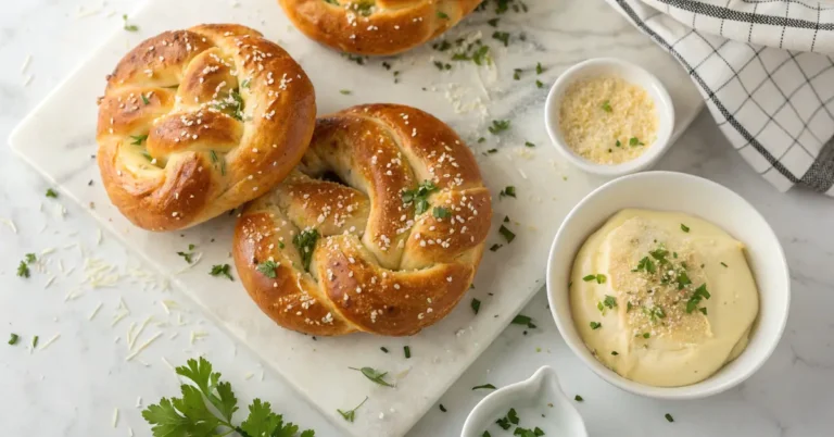 garlic parmesan pretzels