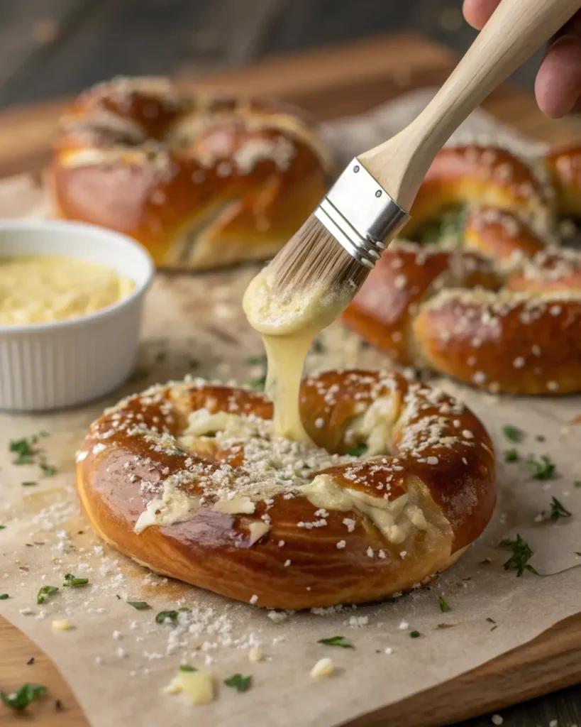 garlic parmesan pretzels