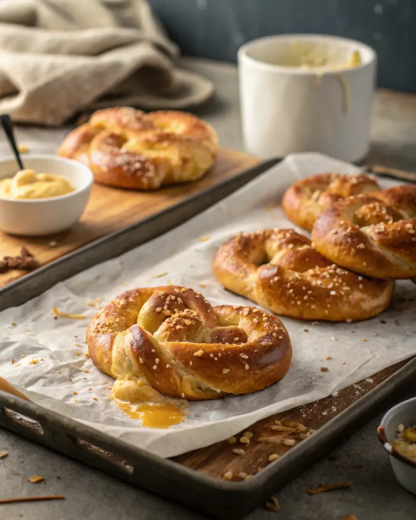 garlic parmesan pretzels