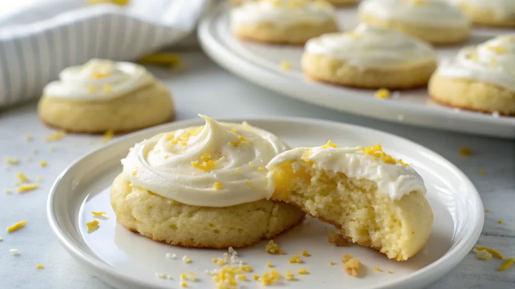frosted lemon cookies