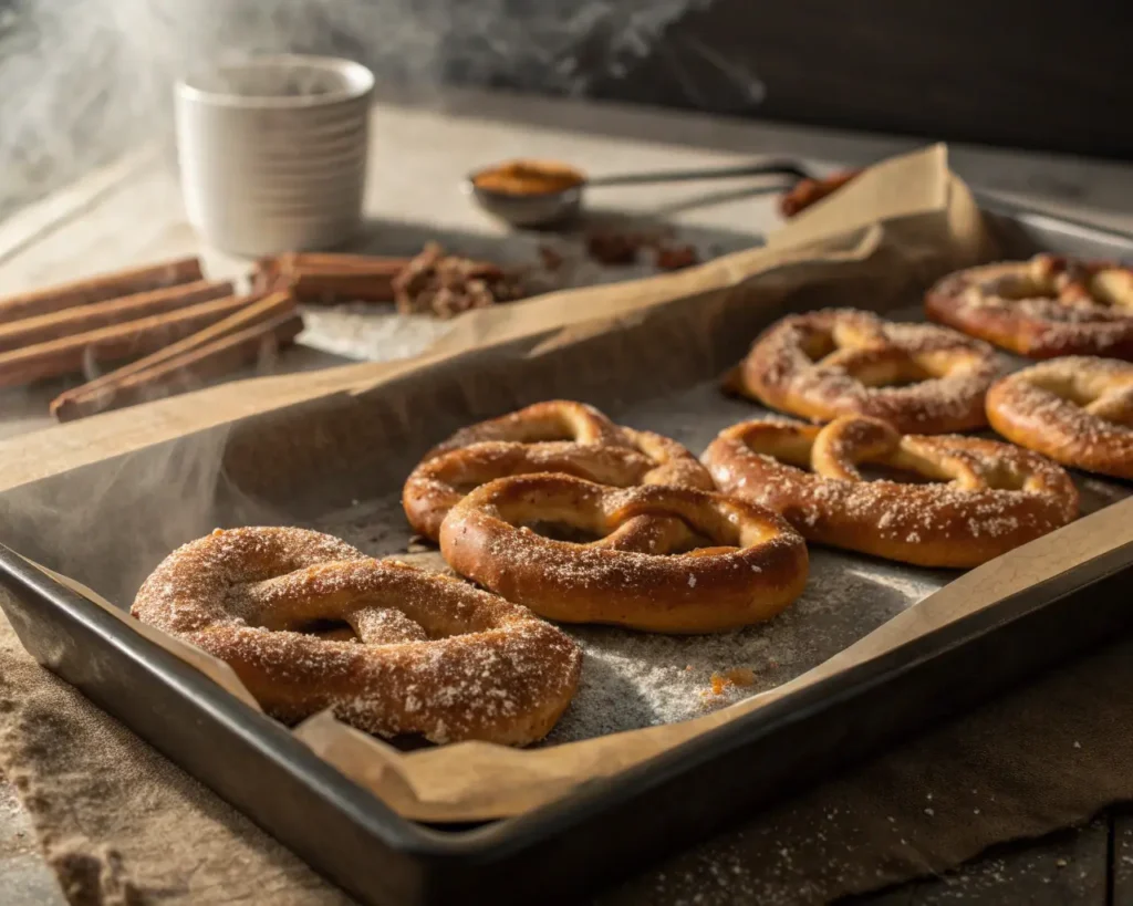 cinnamon sugar pretzels