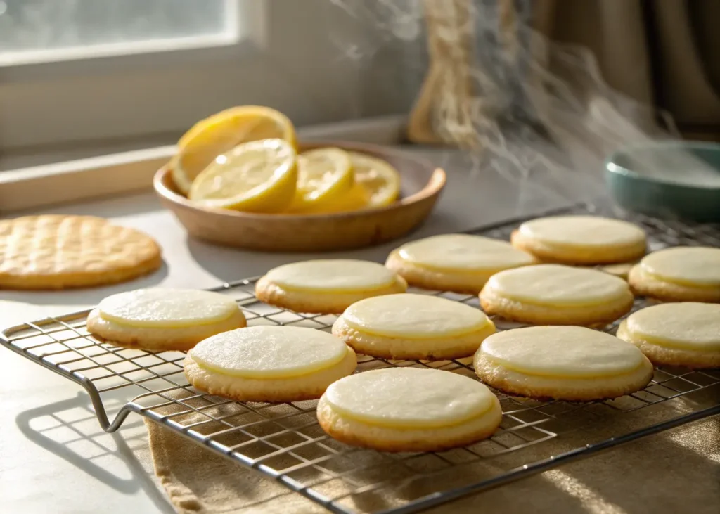 frosted lemon cookies