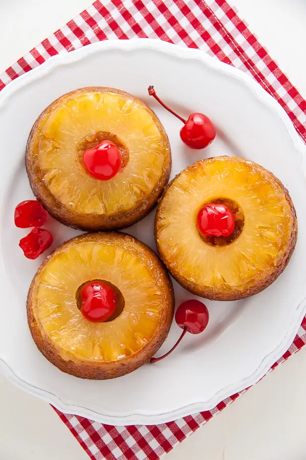mini pineapple upside down cake