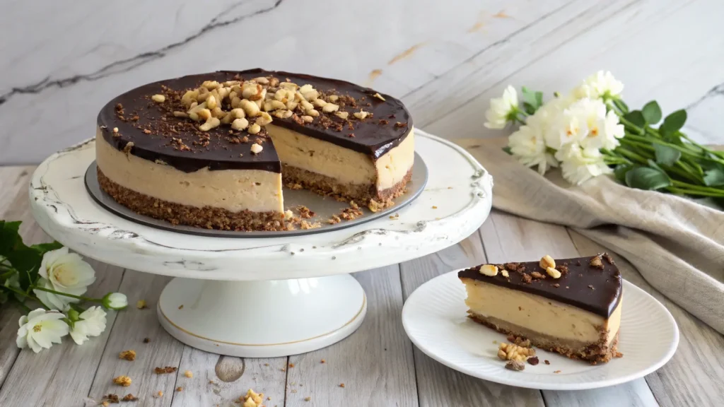 no bake peanut butter cheesecake