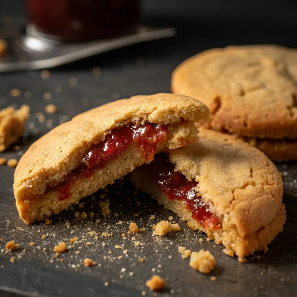 peanut butter jelly cookies