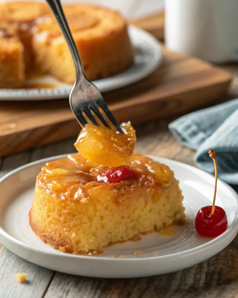 mini pineapple upside down cake