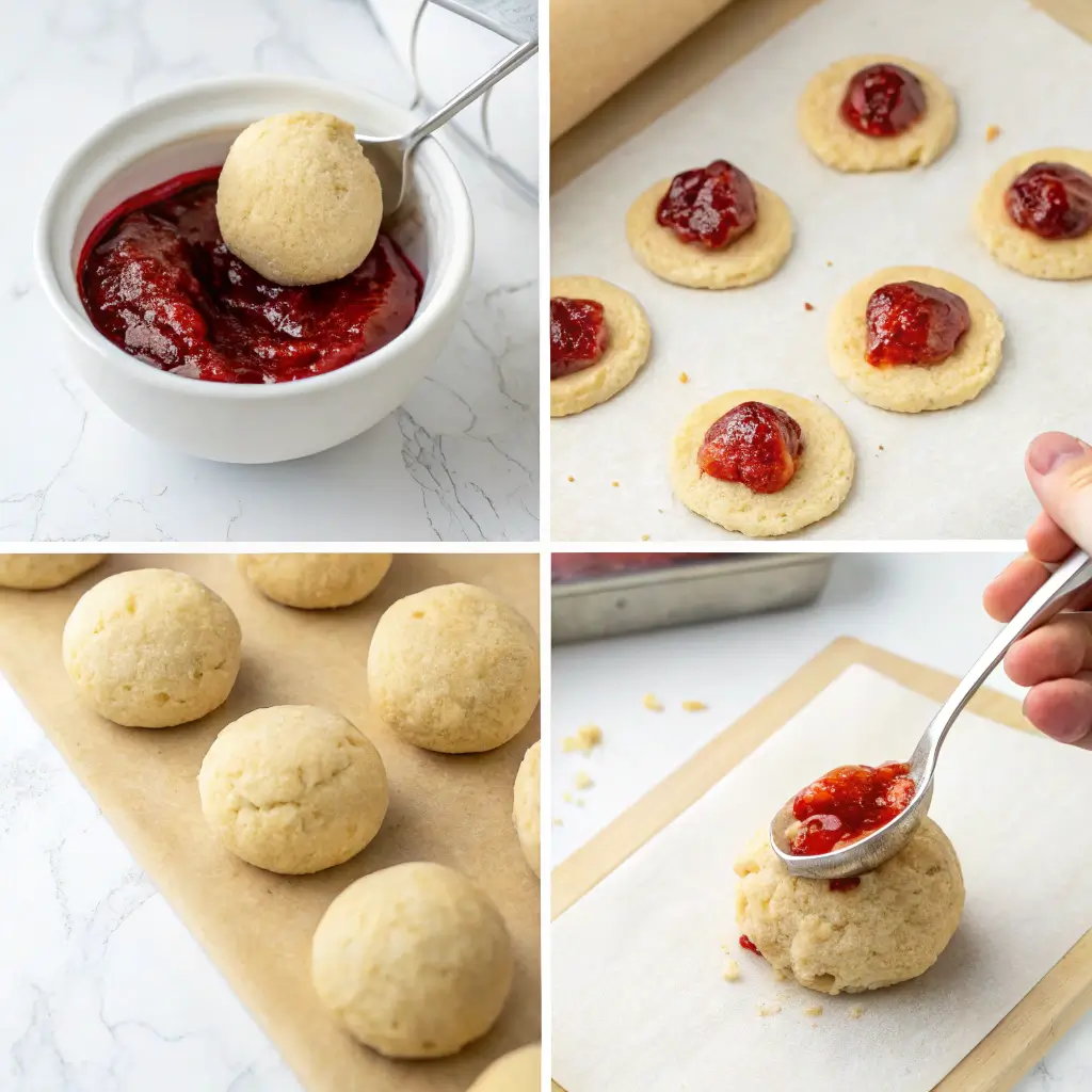 peanut butter jelly cookies
