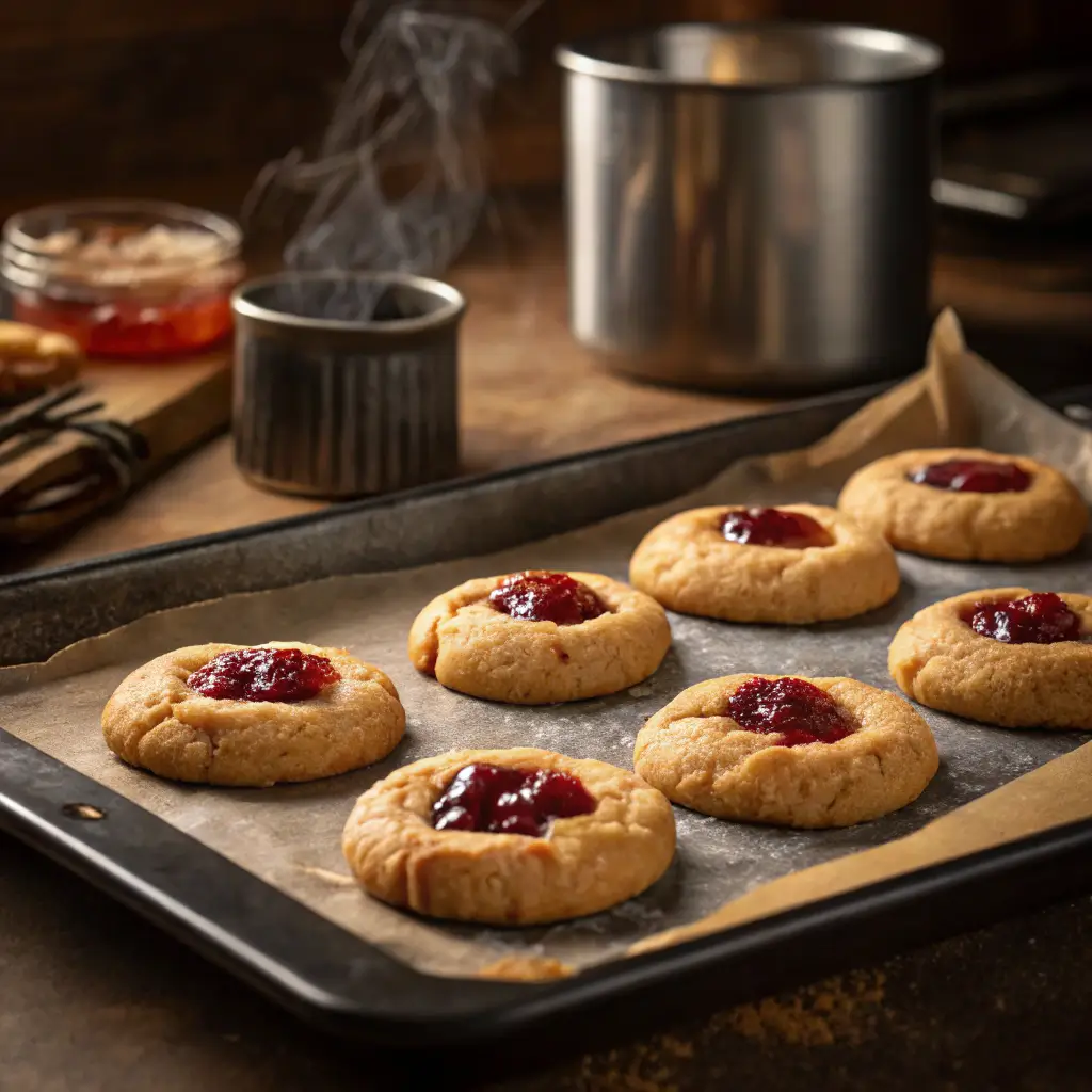 peanut butter jelly cookies