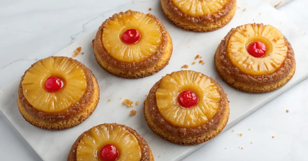 mini pineapple upside down cake