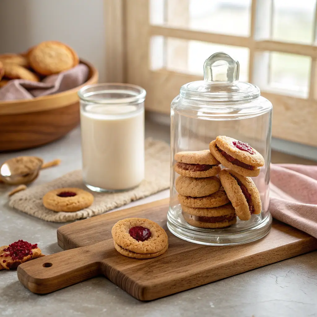 peanut butter jelly cookies