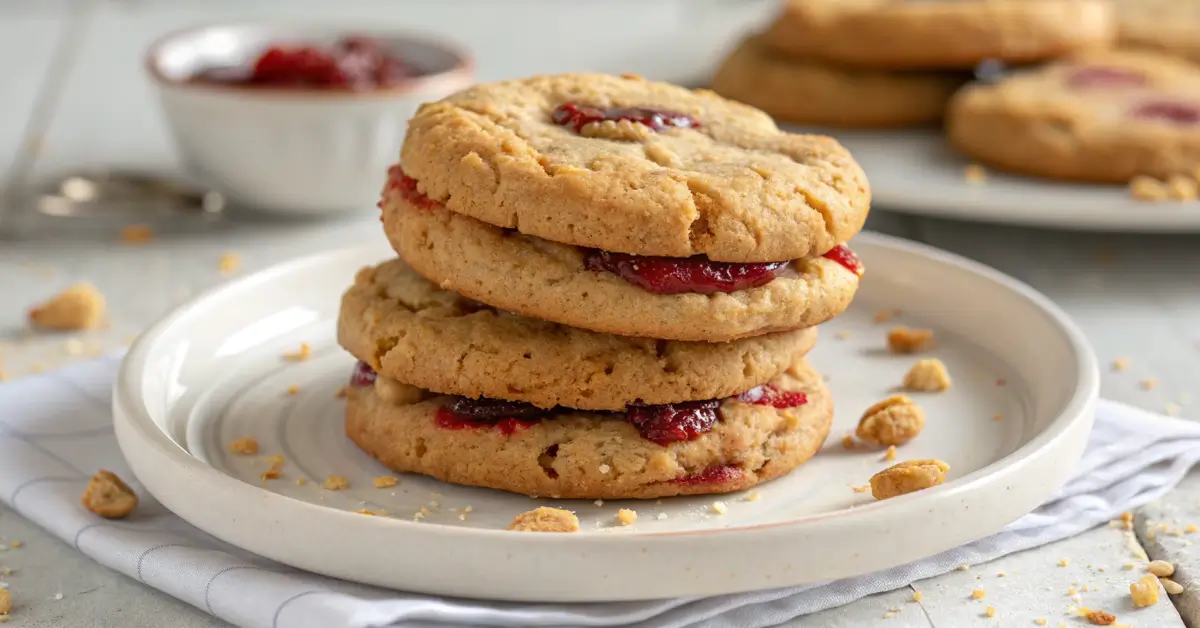 peanut butter jelly cookies