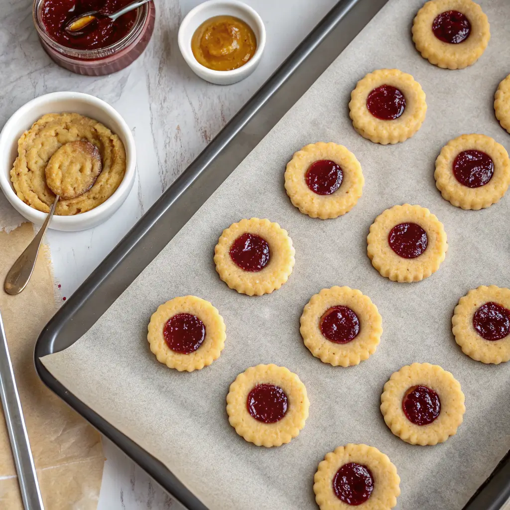peanut butter jelly cookies