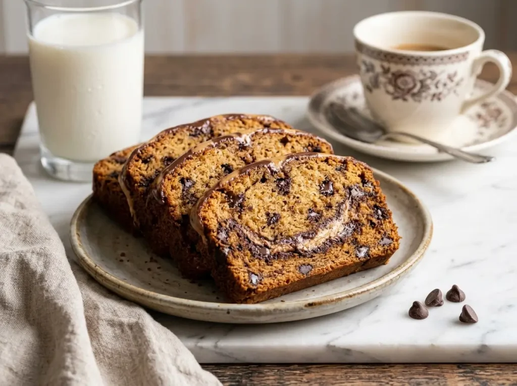 loaf with a chocolate swirl
