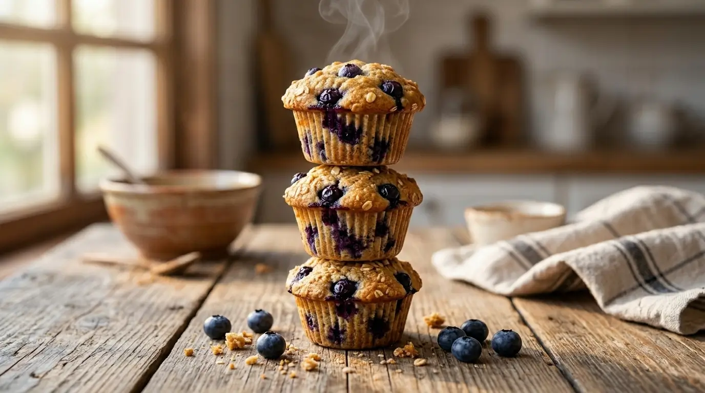 blueberry banana muffins