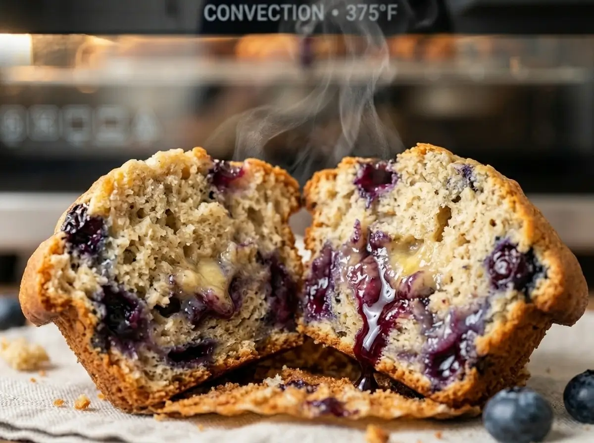 blueberry banana muffins