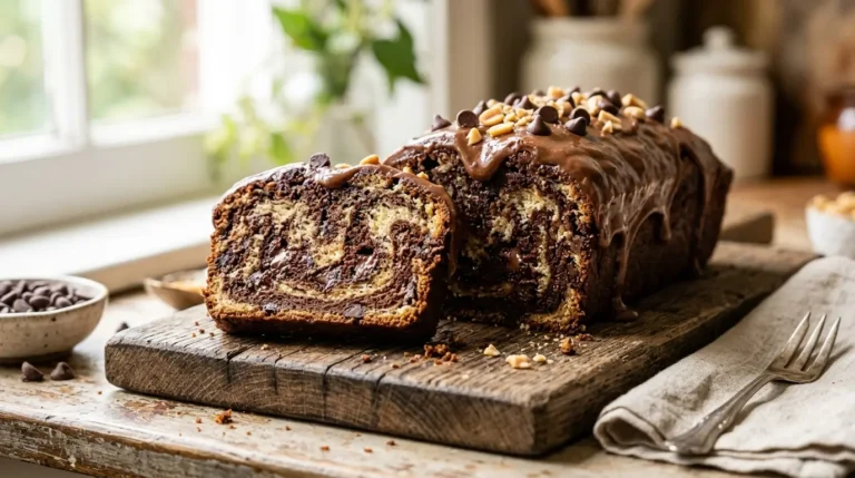 loaf with a chocolate swirl