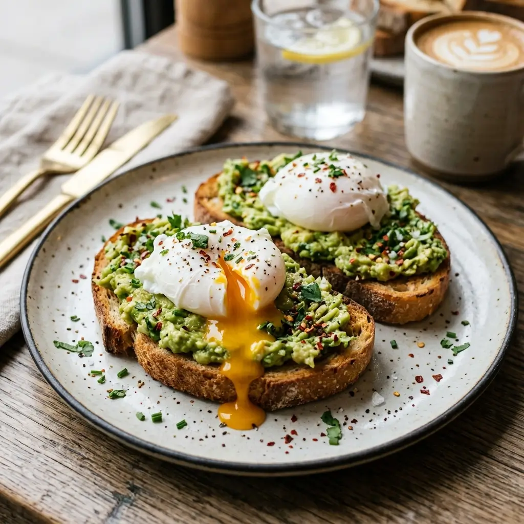 Toasted gluten free bread machine recipe served as avocado toast.