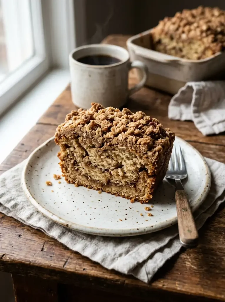 Coffee cake with streusel topping