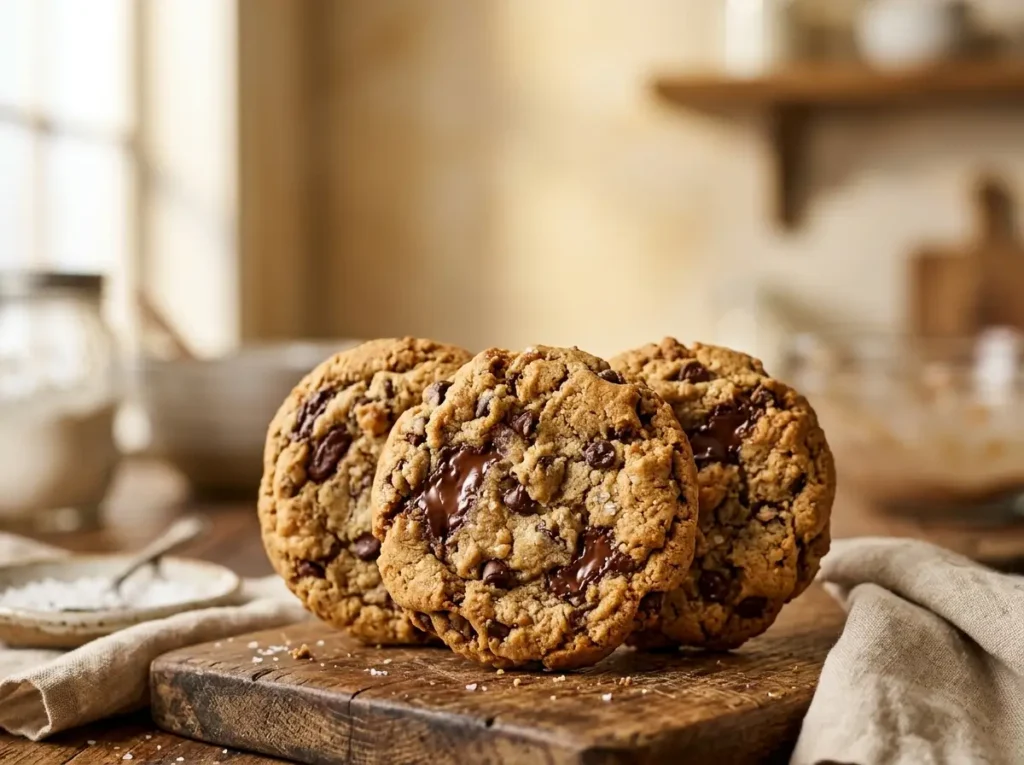 Vertical Pinterest pin for easy vegan cookie recipes