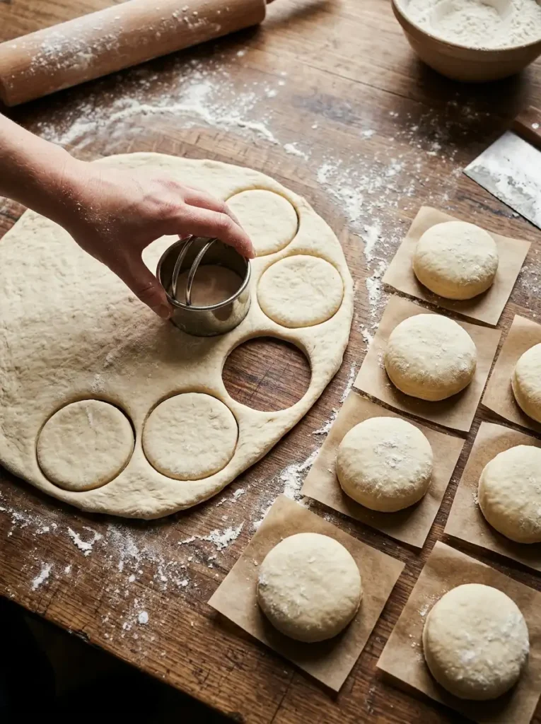 Folding whipped cream into vanilla pastry custard to make a smooth cream filling for donuts recipe.