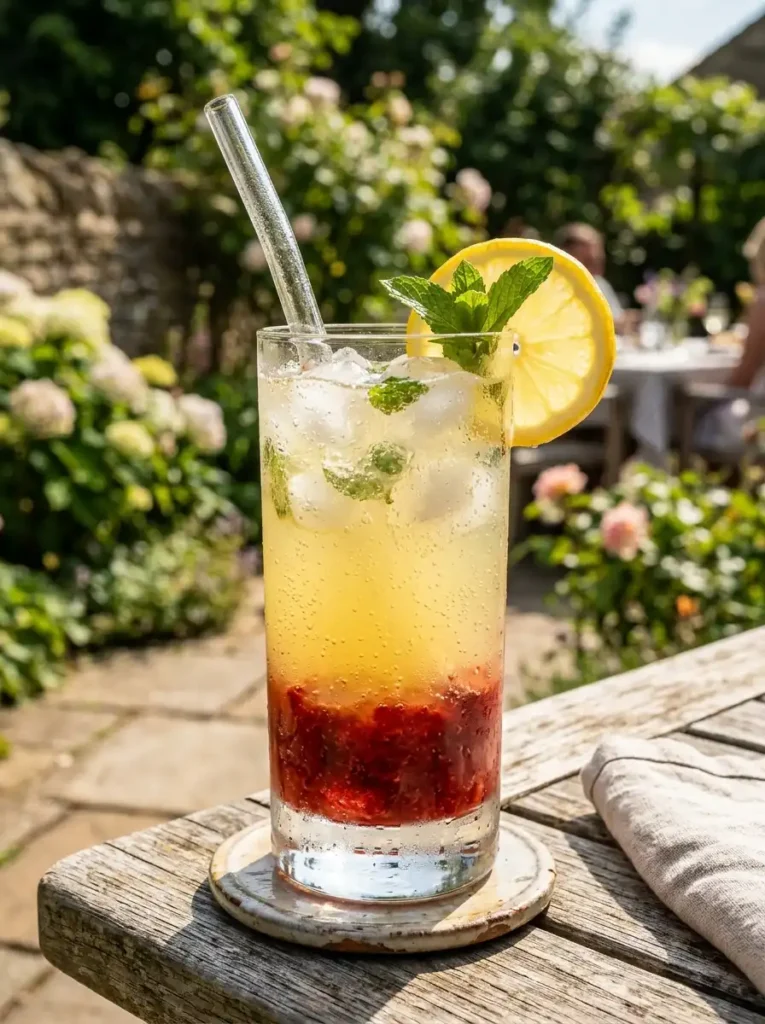 Strawberry puree used in a refreshing strawberry lemonade drink